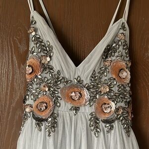 Anthropologie x BHLDN Isabel Embellished Maxi Dress